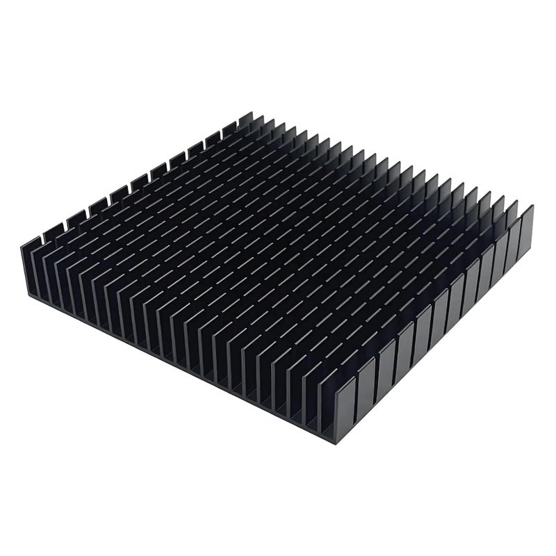 DVUIYYL 120mm Large Aluminum Heatsink (120x120x20mm / 4.72x4.72x0.79Inch) - Square Cooler for Mac mini Cooler, WiFi Router, Power Supply IC, Graphics Card & Memory Cooling - Image 1
